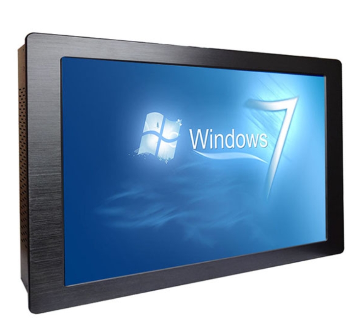 22 inches flat panel industrial widescreen panel PC with 1 PCIex16